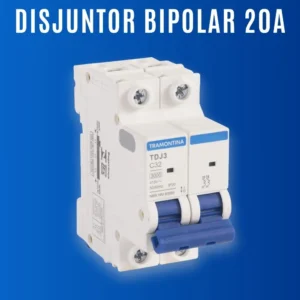 Disjuntor Tramontina TDJ 1P 2P 10A a 63A – Proteção e Qualidade ⚡ – BIPOLAR 20A