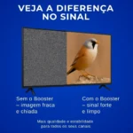 Booster Amplificador de Sinal Aquário BT-26 – HDTV VHF UHF FM – Ganho de 26dB – Instalação Fácil - Imagem 4