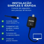 Booster Amplificador de Sinal Aquário BT-26 – HDTV VHF UHF FM – Ganho de 26dB – Instalação Fácil - Imagem 5
