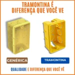 Caixa de Luz 4x2 Embutida Para Tomadas, Interruptores e Fios - Betel Preto 20 UNI - Imagem 4