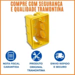 Caixa de Luz 4x2 Embutida Para Tomadas, Interruptores e Fios - Betel Preto 20 UNI - Imagem 5