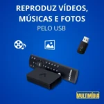 Conversor Digital Full HD Aquário c/ Controle Remoto HDMI/AV – Canais Abertos na TV - Imagem 3