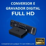 Conversor Digital Full HD Aquário c/ Controle Remoto HDMI/AV – Canais Abertos na TV
