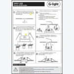 KIT 10 LUMINARIA LED(SPOT) 4W 3000K E 6500K QUADRADO EMBUTIDO G-LIGHT(PRIMEIRA LINHA) – 6500K - Imagem 3