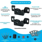 Suporte de TV Fixo Universal PIX 10” a 85” Parede Painel até 80kg - Imagem 3
