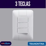 Monte seu Kit Tramontina Aria 4x2 – Tomadas e Interruptores – 3 Teclas