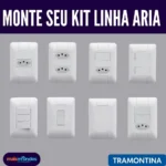 Monte seu Kit Tramontina Aria 4x2 – Tomadas e Interruptores – 1 Tecla Paralela - Imagem 4